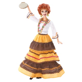 **กล่องชำรุด พลาสติกแตก** 2004 I Love Lucy Barbie Doll The Operetta Gypsy Outfit Lucy Ricardo #G8057