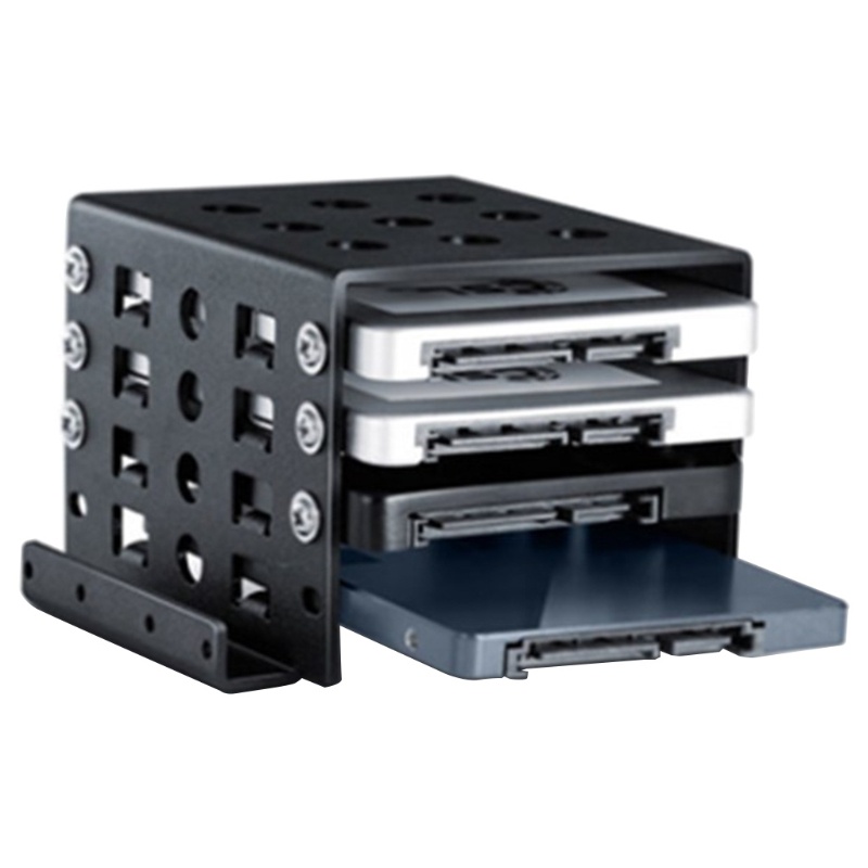 Vivi อลูมิเนียม Hard Disk Bay สําหรับ Placing 4 ชั้น 2 5 นิ้ว HDD SSD Hard Disk แชสซี Hard Disk Bay สีดํา Accessorie