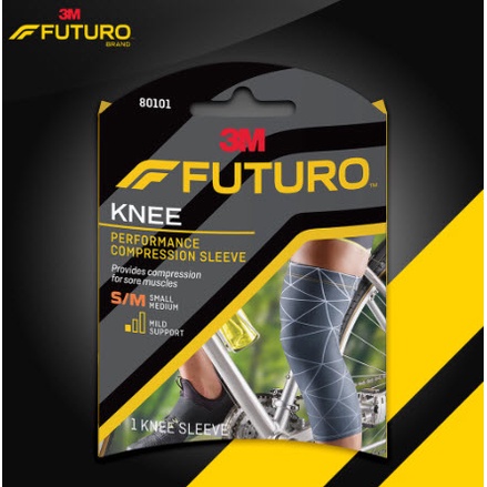 3M Futuro™ Performance Compression Knee Sleeve ฟูทูโร่ อุปกรณ์รัดกล้ามเนื้อเข่า S/M , L/XL 1ชิ้น/กล่