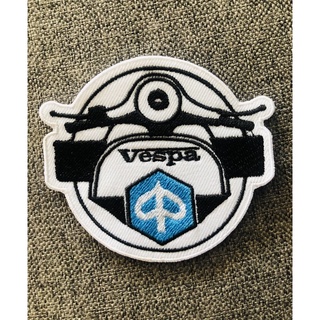 อาร์ม  “VESPA 🛵” แบบเย็บ,แบบรีด,แบบตีนตุ๊กแก สินค้าผลิตในไทยพร้อมส่ง