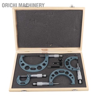 Orichi Machinery คาลิปเปอร์วัดความหนา 0`100 มม. 4 ชิ้นพร้อมกล่องเก็บ