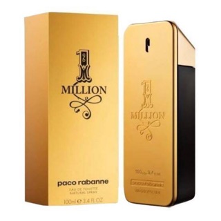 Paco rabanne 1 Million for men edt 100ml กล่องซีล(เช็คสต้อคก่อนทำรายการนะคะ)