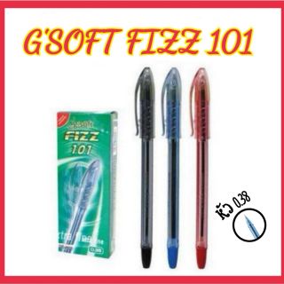ปากกาลูกลื่น GSOFT 101 หัว 0.38 (1*12แท่ง)(สินค้าพร้อมส่ง)