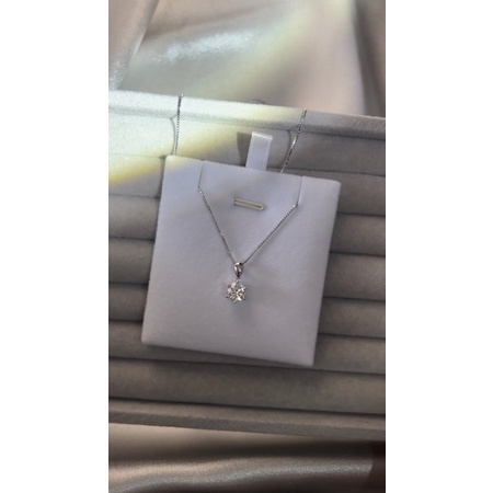พรีเมี่ยม 1ct 8H8A Moissanite จี้ S925 สร้อยคอ