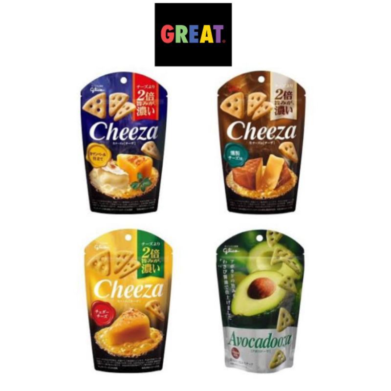 Glico Cheeza ขนม บิสกิต แครกเกอร์ รสชีส 40g หอมชีสมาก อร่อยมาก ของฝากญี่ปุ่น มี 3 รสชาติ