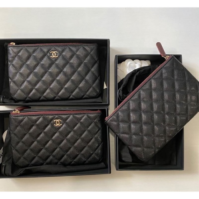 Chanel Large Black Caviar 34 Cm Leather Joli Closet