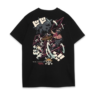 เสื้อยืดผ้าฝ้ายพิมพ์ลายDeathless T-Shirt | Luffykatakuri | Anime ONE PIECE SERIES