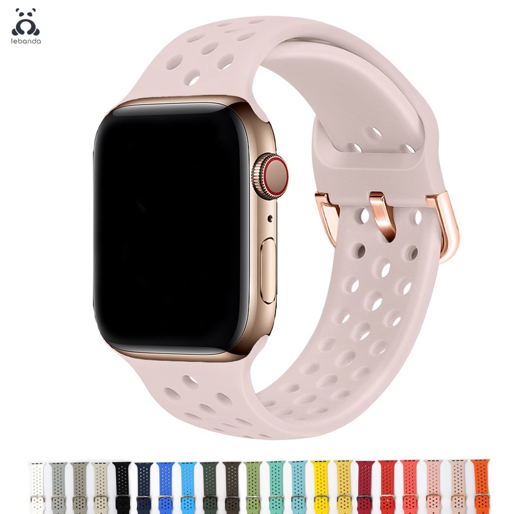 NIKE สายนาฬิกาข้อมือซิลิโคนสําหรับ Apple Watch Iwatch 6 5 4 3 2 1 40 มม . 44 มม .