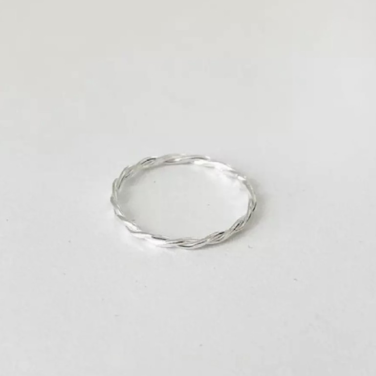 ( โค้ด DMEBK ลด 120.-) Winterwinter Jewelry Silver925 : เครื่องประดับเงินแท้925 แหวนเงินแท้ แหวนเกาหลี ตัวเรือนเกลียว