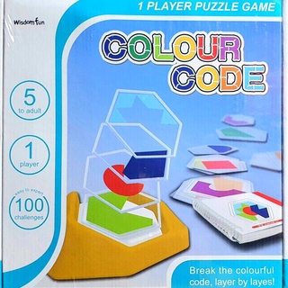 T.P. TOYS COLOUR CODE GAME เกมส์พัฒนาความคิด พร้อมโจทย์ วางรูปให้ตรงกับโจทย์  ระดับยาก(หกเหลี่ยม) logic game