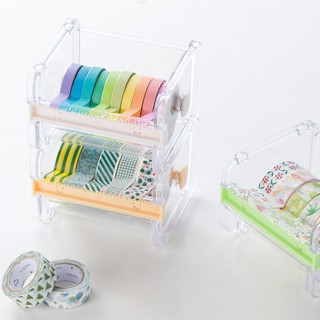 [4 สี] แท่นตัดเทป  ที่เก็บเทป  กล่องเก็บเทป ดีไอวาย DIY tape holder