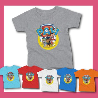 พร้อมส่งในไทย เสื้อเด็ก การ์ตูนขบวนการเจ้าตูบสี่ขา ผ้า cotton 100% paw patrol ลายกลุ่มB