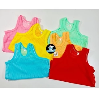 เสื้อเด็ก กล้ามรู & แขนกุดรู เสื้อกล้ามเด็ก ส่ง set 6 ตัว(M/L/XL) , set 4 ตัว(1/2/3) (KD28)