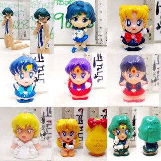 (แท้/กาชาปอง/มือ2) Sailor Moon Sailor Mercury, Mar​ Amy Ami swimsuit figure gashapon เซเลอร์มูน เมอร์คิวรี่​ สวมนิ้ว