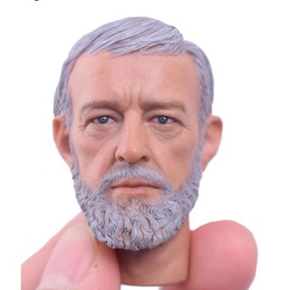 โมเดลฟิกเกอร์ PVC แกะสลัก รูปหัวหุ่น Obi-Wan Male สเกล 1/6