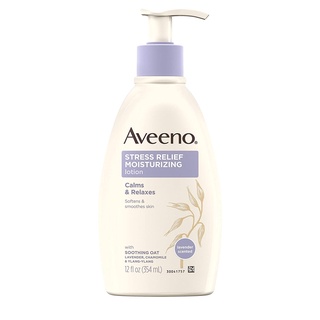 [ของแท้ 100%] AVEENO STRESS RELIEF MOISTURIZING BODY LOTION WITH LAVENER NATURAL OATMEAL AND CHAMOMILE