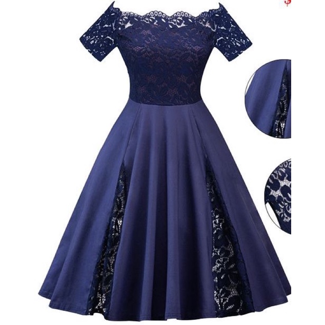 Chiobushop - {Wiona] ชุดเดรสลูกไม้ผู้หญิงลําลองสไตล์มินิมอลสําหรับงานแต่งงาน ปาร์ตี้ สไตล์เกาหลีร่วม