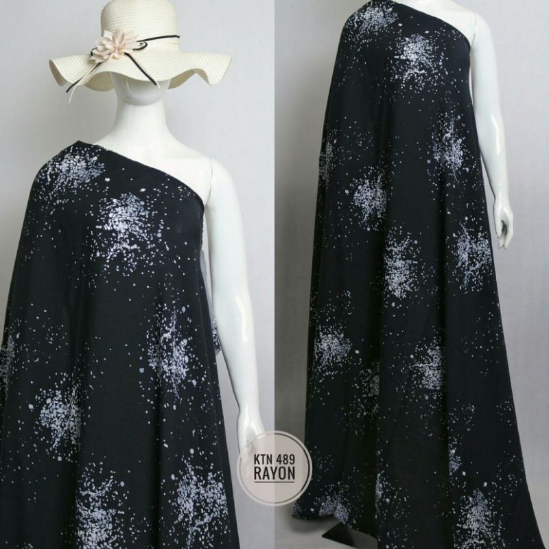 KATUN [KTN 489] ผ้าคอตตอนเรยอน/วิสคอส - หน้ากว้าง 1.45 - ราคาต่อ 0.5m