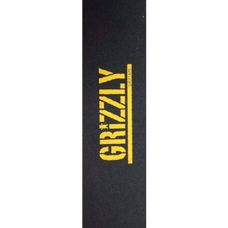 Grizzly | 9" x 33" Stamp Grip Tape Yellow Skateboard Griptape