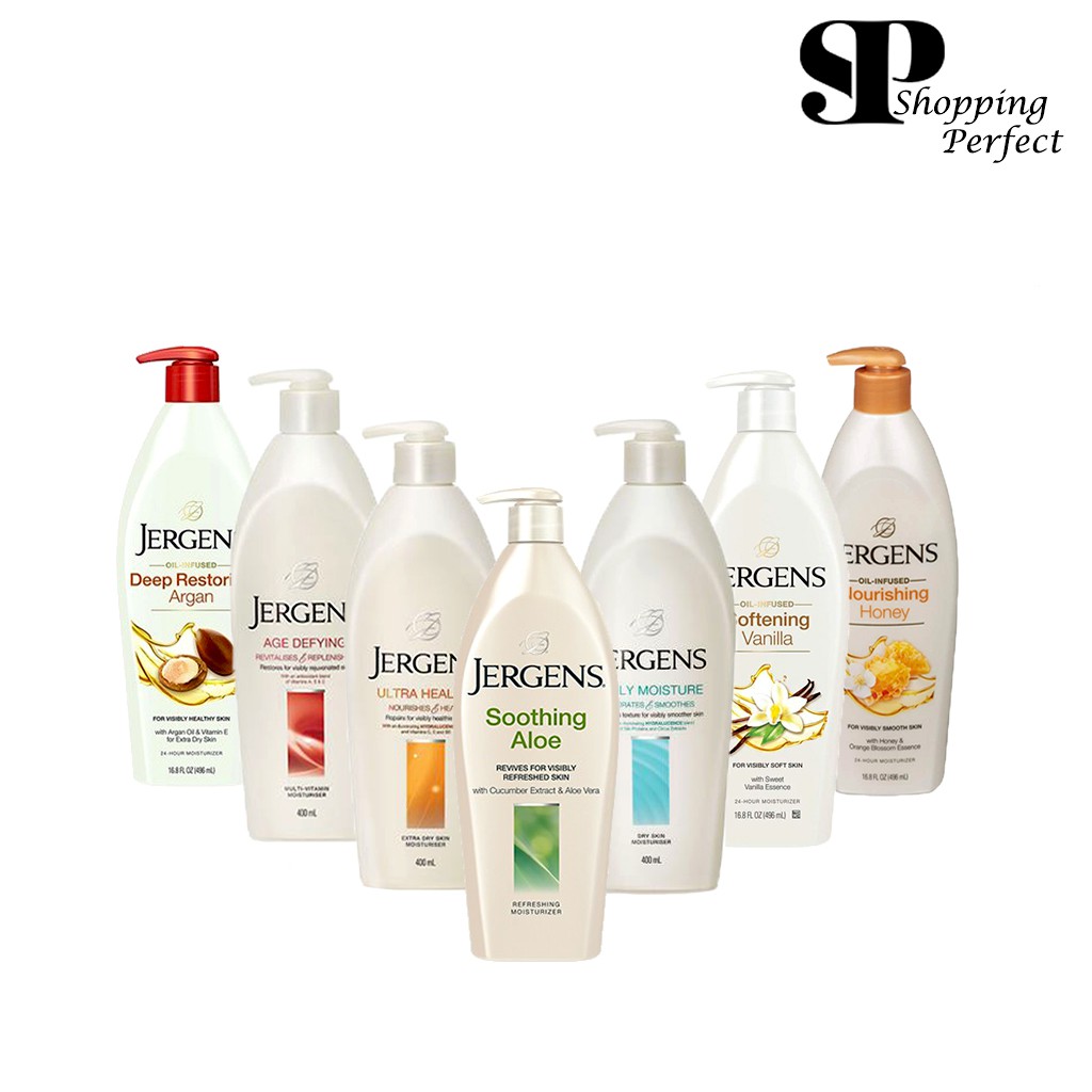 Jergens Lotion โลชั่นบำรุงผิวกายสูตรเข้มข้น ขนาด 621 ml.