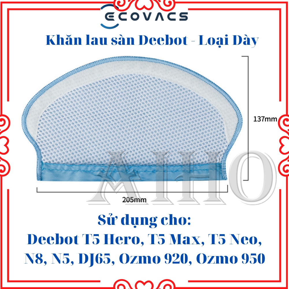 Ecovacs Deebot T5 Hero, T5 Max, T5 Neo, N8, N5, DJ65, Ozmo 920, เครื่องดูดฝุ่นหุ่นยนต์ Ozmo 950 | ร้