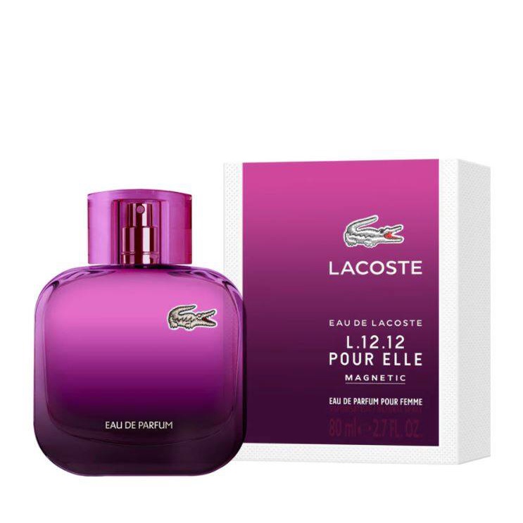 🔥ส่งฟรี+10% Coin Cashback🔥น้ำหอมผู้หญิง lacoste l.12.12 pour elle magnetic for women edp 80ml.