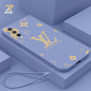 Zymllo เคส Vivo Y22 Y22S Y35 Y02S V25E Y16 4G V25 5G V23 V23E V17 V19 V20 V20 Pro V20SE V21 เคสโทรศัพท์ซิลิโคนที่สวยงามและมีสไตล์ (พร้อมเชือกเส้นเล็ก)