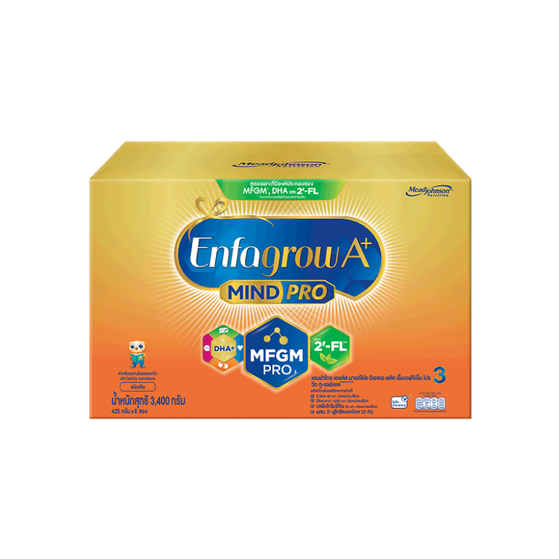 [For VSKU] เอนฟาโกร เอพลัส มายด์โปร ดีเอชเอ พลัส เอ็มเอฟจีเอ็ม โปร 3 วิท ทู-เอฟแอล นมผง เด็ก สูตร3 3