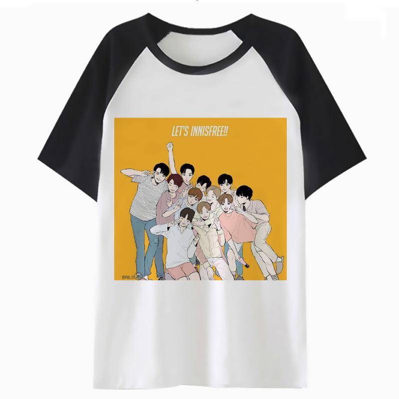 wanna one เสื้อยืด ใส่สบาย รุ่น เสื้อยืดลาย 2019 women Shirt Big Size XXXL Best Quality Shirts Leisure Shirts Summer wom