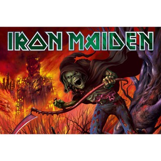 โปสเตอร์ Iron Maiden ไอรอน เมเดน โปสเตอร์ ตกแต่งผนัง Music Rock Poster โปสเตอร์วินเทจ โปสเตอร์วงดนตรี รูปภาพ ภาพถ่าย