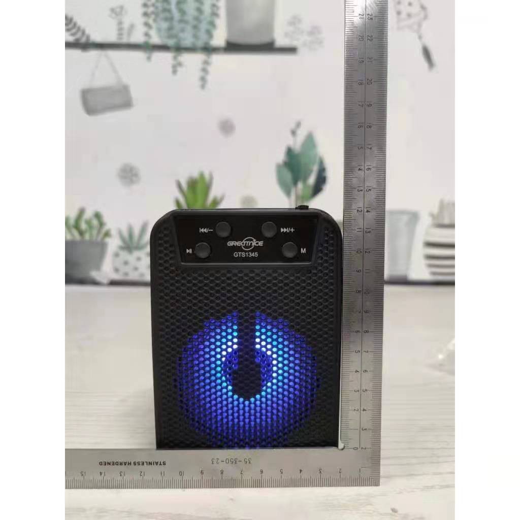 NEW!!! สินค้าพร้อมส่ง 3 นิ้ว จัดหนัก พลังเสียงเต็มๆ!!!ลำโพงบลูทูธ ไฟ LED GTS-1345 เสียงดี เบสหนัก ฟังก์ชั่นครบครันสุดๆ