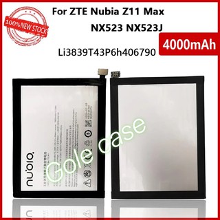 แบตเตอรี่ แท้ Nubia Z11 Max NX523 NX523J Li3839T43P6h406790 4000mAh ส่งจาก กทม