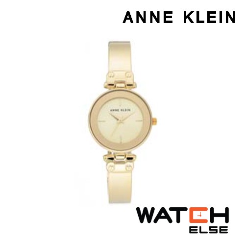 Anne Klein AK-AK-3062CHGB นาฬิกาข้อมือผู้หญิง สายstainless สีทอง