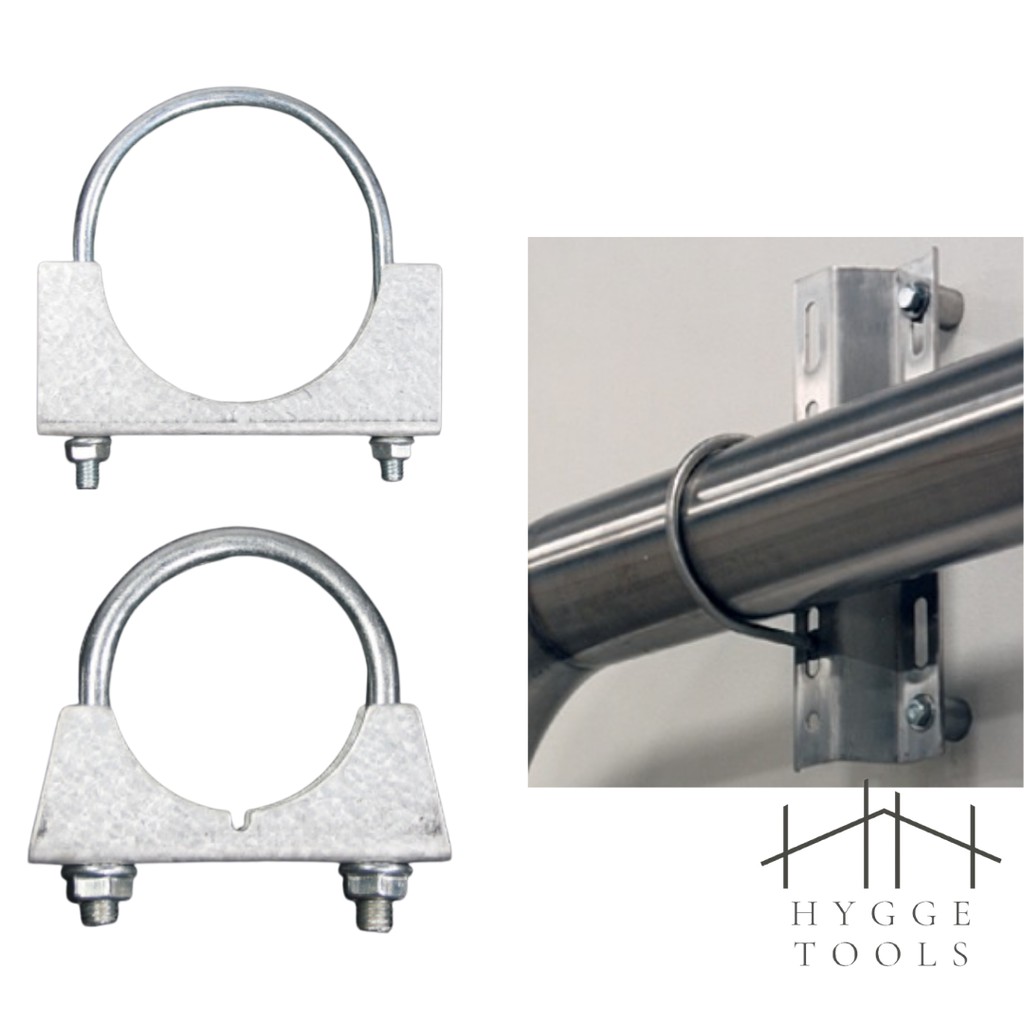 ยูโบลท์ประกับ ยูโบลท์สำหรับยึดจับท่อ  U-Bolt Clamp ยูโบลท์+ประกับ เหล็กรัดท่อ (ยูแคล้ม) ยึดจับท่อ - รูปที่ 2