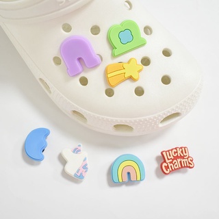 Croc Jibz Pins จี้รูปดาวนําโชค หลากสีสัน สําหรับตกแต่งรองเท้า DIY