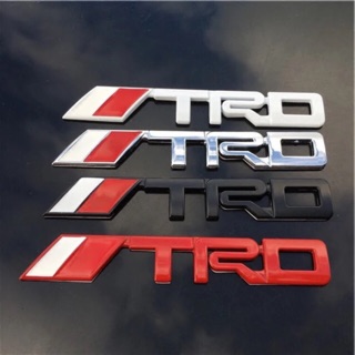 สติกเกอร์โลหะ ตราสัญลักษณ์ TRD 3D ขนาดใหญ่ และเล็ก สําหรับติดกระจังหน้ารถยนต์ Toyota COD T-8