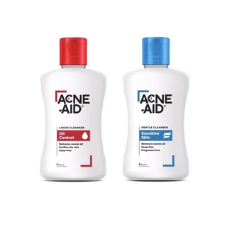 ACNE-AID LIQUID CLEANSER 50 ML แอคเน่-เอด ลิควิด เคลนเซอร์ สำหรับผิวมัน เป็นสิวง่าย 50 มล