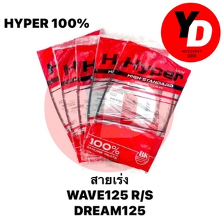 สายเร่ง WAVE125R WAVE125S DREAM125 (ใส่ลงกัน) แท้HYPER100%