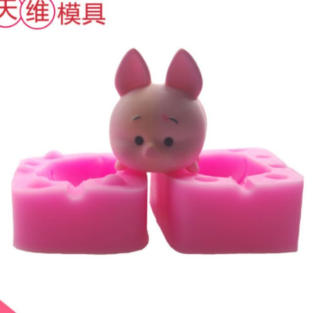 แม่พิมพ์ซิลิโคน   mold หมูน้อย M44