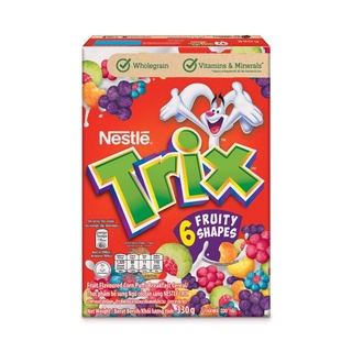 Nestle Trix Fruit Flavored Corn Puffs Breakfast Cereal เนสท์เล่ ทริกซ์ อาหารเช้าซีเรียล 330 กรัม