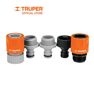 TRUPER 12728 ชุดข้อต่อสวมเร็ว 3/4 นิ้ว 2 ชิ้น (CLICK-SET)