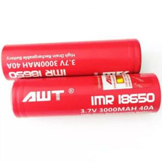 Ultiaflre ถ่านชาร์ต รุ่น UltiaFire 18650  3.7V  9800mah  (สีแดง) 2 ก้อน