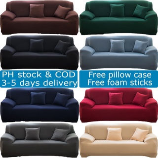 Sofa Cover Stretchable Elastic Seat Cover Plain L Shape Sofa Cover Set Cleopatra Cover 1234-seater
