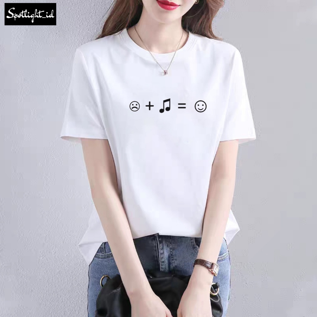 SPOTLIGHT_ID - EMOTICON COMBED 30S เสื้อยืดผู้หญิง, EMOTICON เสื้อยืดผู้หญิง, EMOTICON WOMENS DISTRO