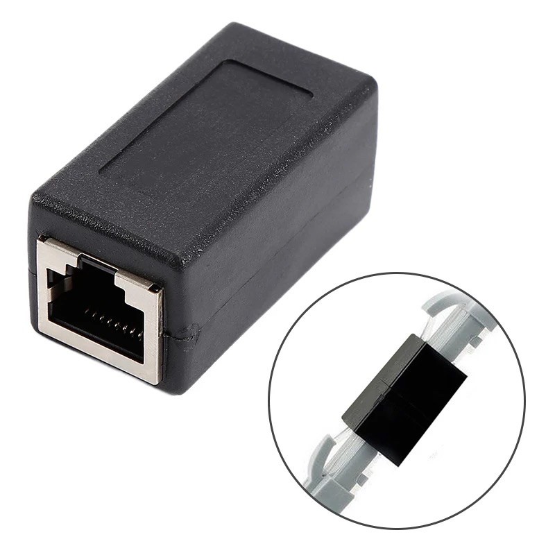 ลดราคา หัวต่อRJ45 อินเทอร์เน็ตเครื่องมือ RJ45 CAT5 Coupler ปลั๊กอะแดปเตอร์เครือข่าย LAN CABLE Extender CONNECTOR #ค้นหาเพิ่มเติม สายเคเบิล SYNC Charger ชาร์จ อะแดปเตอร์ชาร์จข้อมูลปฏิบัติ Universal Adapter Coolระบายความร้อนซีพียู การ์ดเสียง