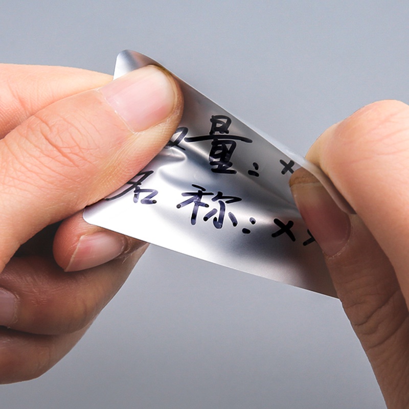 สติกเกอร์ฉลาก Pet กันน้ํา สีเงินมันวาว ฉลากสร้างสรรค์ ฉีกได้ 108 แผ่น
 - รูปที่ 4