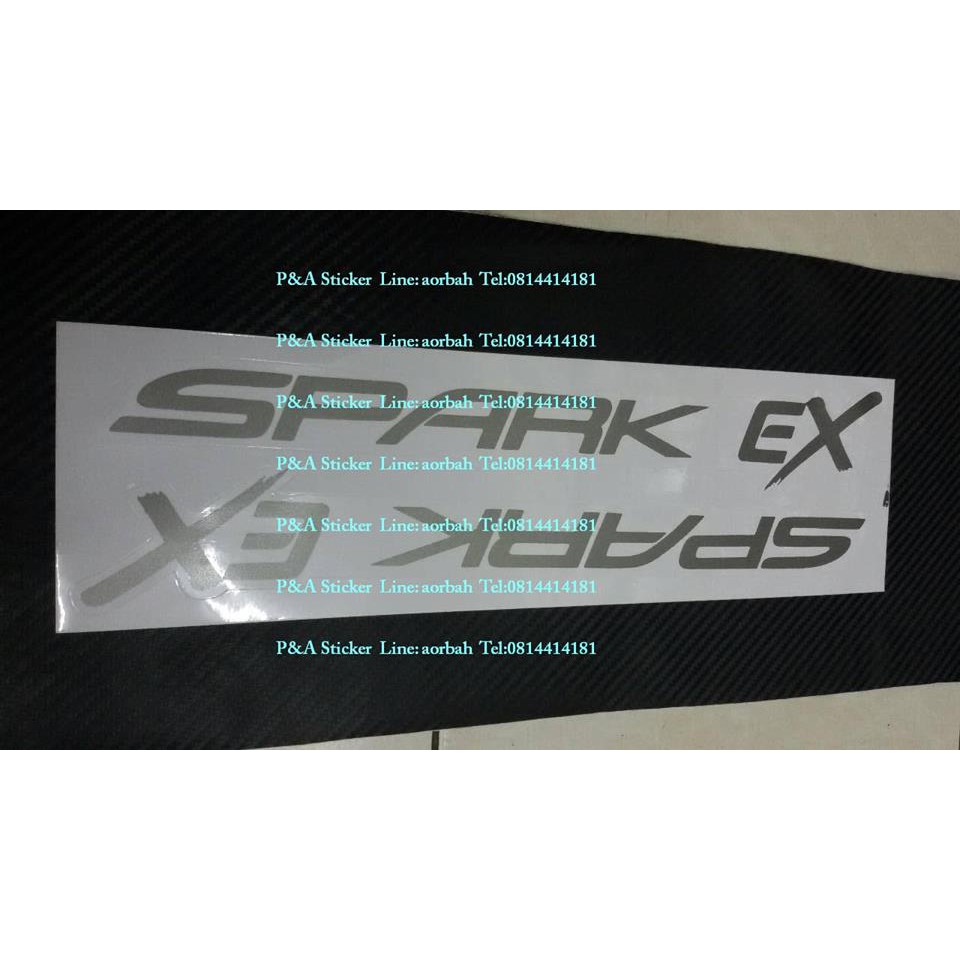 สติ๊กเกอร์ดั่งเดิม SPARK EX  ติดแก้มประตูรถ ISUZU ปี2000