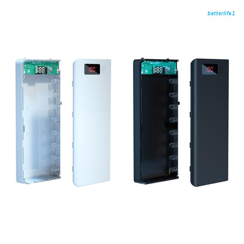 BTM  A8 LCD Display 8x18650 Battery Case Power Bank Shell Charger Box Without Battery