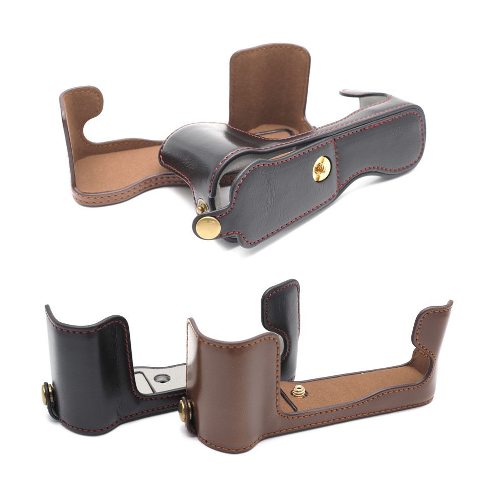 เคสกล้องฟูจิ หลายรุ่น  Fuji XT100, XT30, XT20, XA7, XA10, XA2, XA5, XA3, XE3, XT10 เคสหนัง เปิดฝาแบต