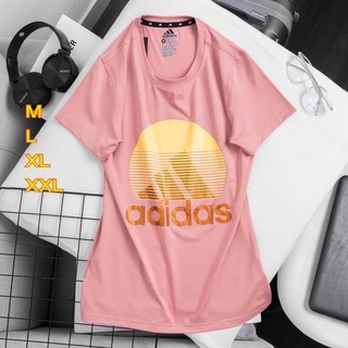 adidas เสื้อยืดแขนสั้นออกกำลังกายผู้หญิง